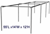 Cimarron 55' Stand Alone Batting Cage Frame Only