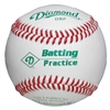 Diamond DBP Leather Batting Practice Balls - Dozen